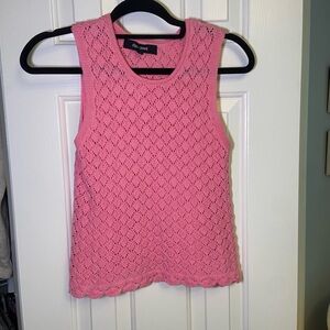 Adorable Pink Knit Tank Top for Kids